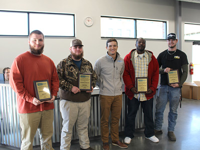 Click to Read Whitehead Awards Wiregrass Graduates with Tradesman Award - January 2019 Photo for Whitehead Awards Wiregrass Graduates with Tradesman Award - January 2019