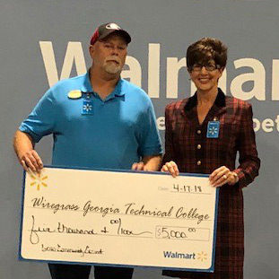 Click to Read Walmart Presents Check to Wiregrass Tech's Foundation Photo for Walmart Presents Check to Wiregrass Tech\'s Foundation