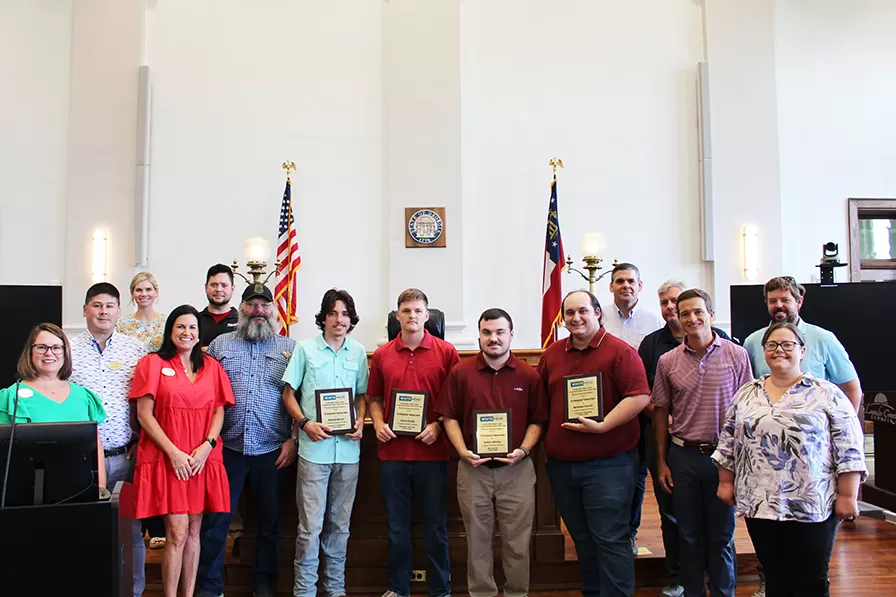 Click to Read Whitehead Awards Wiregrass Graduates with Tradesman Award Photo for Whitehead Awards Wiregrass Graduates with Tradesman Award